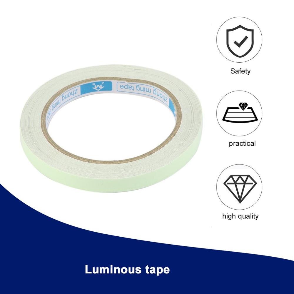 10M 10 Mm Lichtgevende Tape Home Veiligheid Waarschuwingslabels Glow In Dark Zelfklevende Fubberized Stof Thuis Decoraties