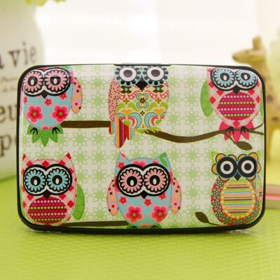 Kawaii hibou boîte plastique à 7 poches, couverture de carte , banque de Bus, support étui pour carte d'identité, papeterie créative zakka et fournitures scolaires de bureau: 5