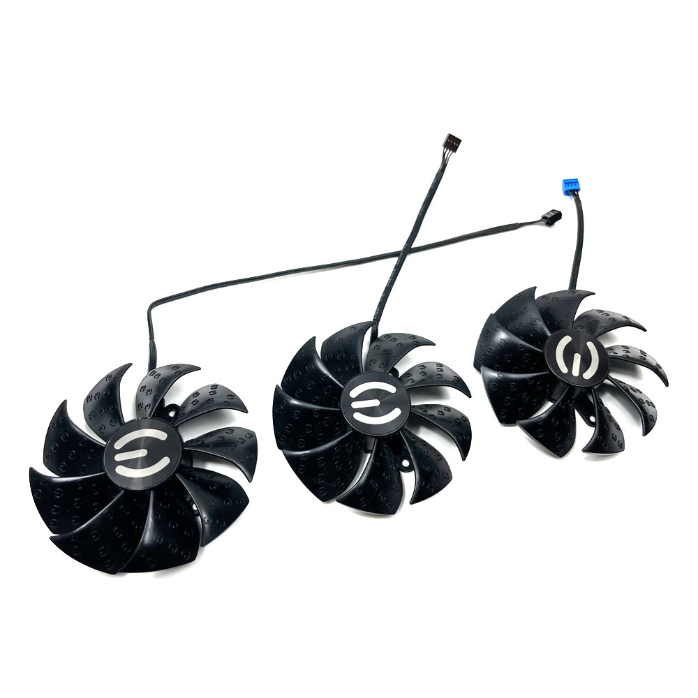 NOWY wentylator GPU 88MM RTX 3060 Ti FTW ULTRA GAMING, do EVGA RTX 3070、3070TI、3080、3080TI、3090 XC3 ULTRA GAMING Wentylator chłodzący kartę graficzną