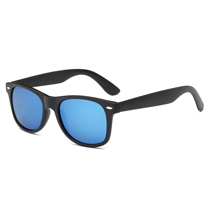 Classic Gepolariseerde Zonnebril Heren Rijden Spiegel Coating Punten Tortoise Frame Brown Lens Brillen Mannelijke Zonnebril UV400: Blue