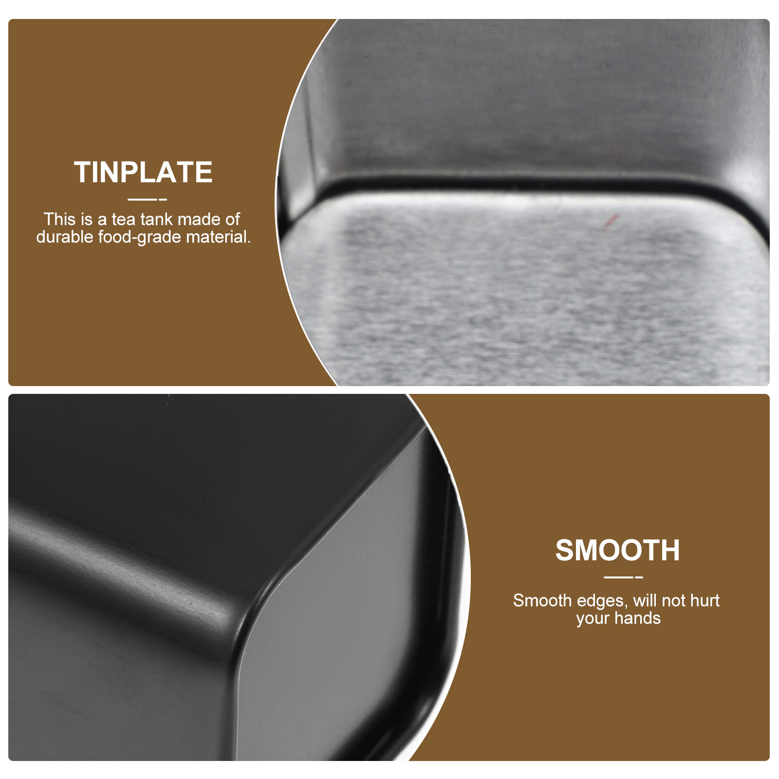 6pcs Tinplate Tea Cans Tea Cans Ceramic Cans Tea Canisters Food Storage Containers for Home Cafe Hotel