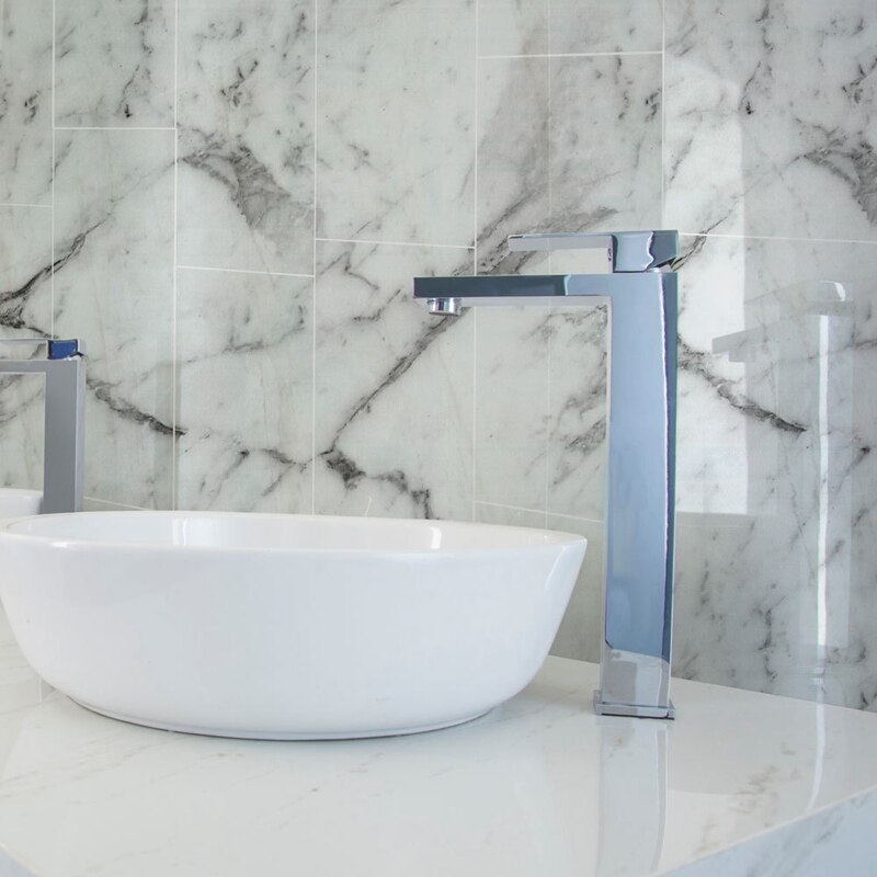 2 pièces Imitation marbre autocollant mural étanche PVC adhésif carrelage autocollant pour cuisine salle de bain meubles maison Decor30X60cm