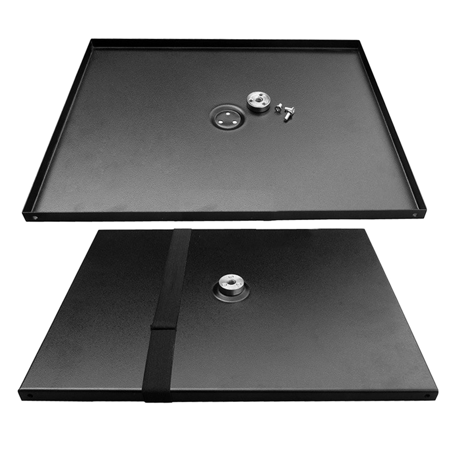 Besegad 34x24cm Universal- Metall Tablett Stand Platte Plattform Halfter für 3/8 zoll Stativ Projektoren Projetor monitore Laptops