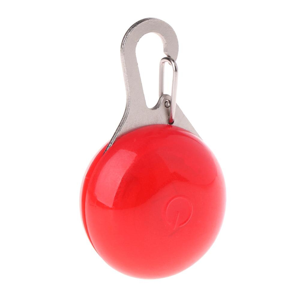Pet Dog Pendant Safety LED Flash Light Glow Collar Puppy Dogs Cat Night Light Luminous Identify Pet Supplies 9 Colors C42: Red