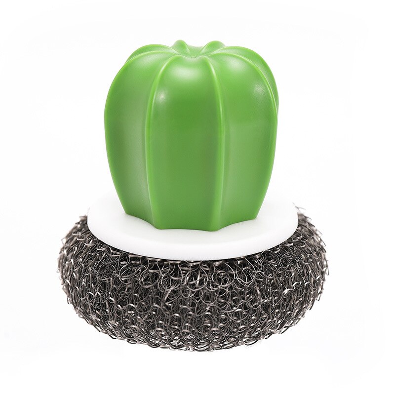 cactus Pentola Pennello Da Cucina Spazzola di Pulizia Palla A Filo Spazzola per Lavare I Piatti Pennello a prova di Olio E facile da Pulire Cucina di Casa accessori: 02