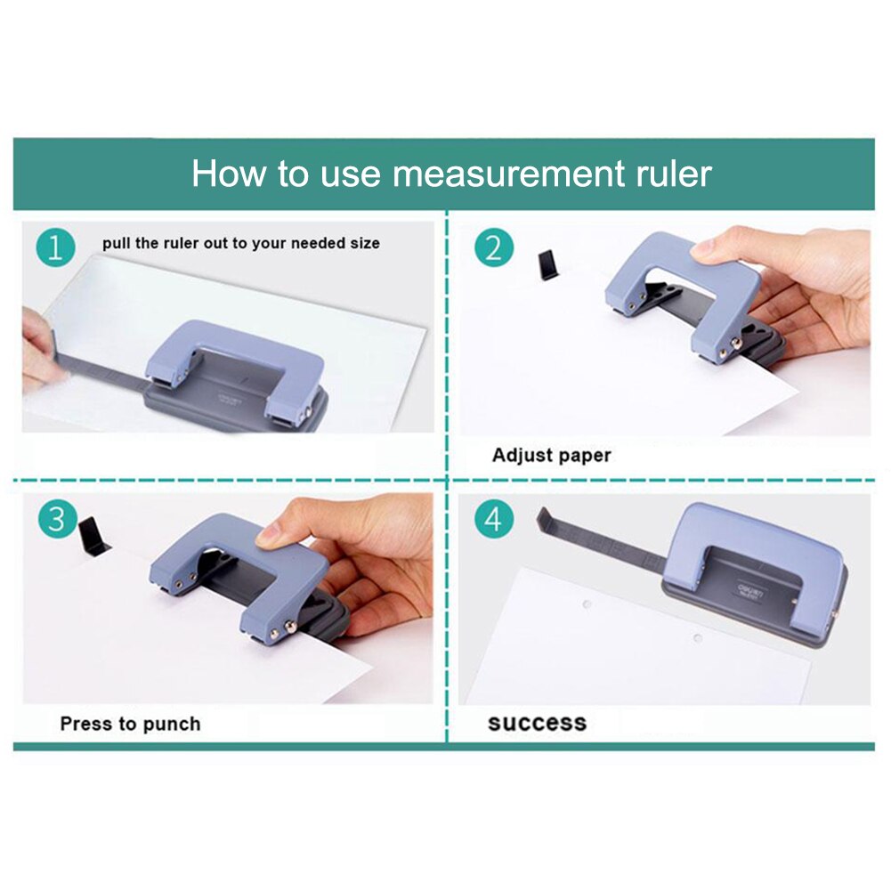 School Office Metal Single Hole Puncher Hand Paper Punch Single Hole Scrapbooking Punches 10 Pages All Metal Materials
