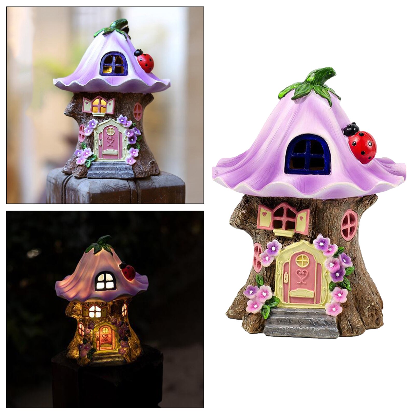 Craft Miniature Fairy Cottage Garden Light Fairy H... – Grandado