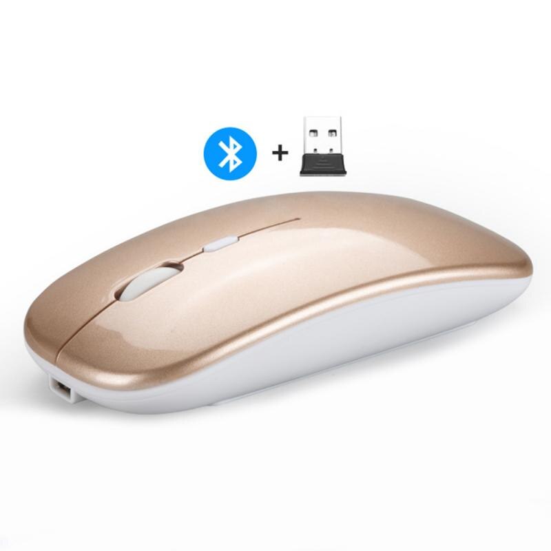 V8 2.4G+Bluetooth 5.0 Wireless Mouse Dual Mode rato Rechargeable mouse sem-fio USB rechargeable for Windows 7/8/10 Vista Mac OS: 03