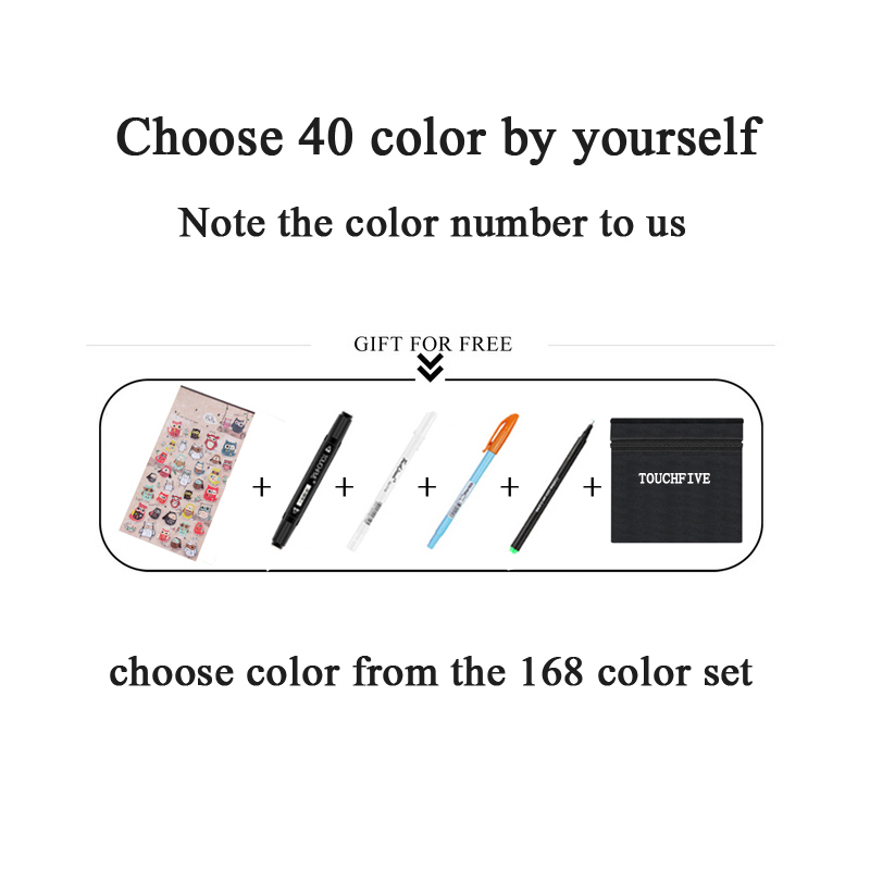 TouchFIVE 168 couleurs huileux à base d'alcool Art marqueurs ensemble double tête croquis marqueur artiste pinceau stylo pour Manga eau couleur stylos