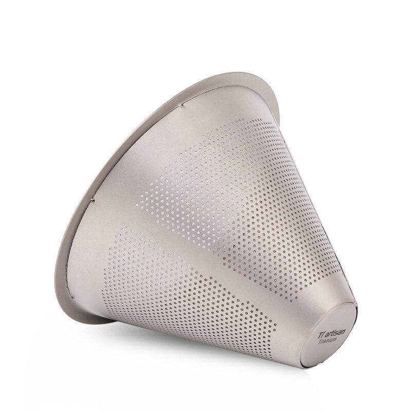 Double Layer Titanium Coffee Filter Holder Pour Over Coffees Dripper Mesh Coffee Tea Filter Basket Tools Camping Picnic