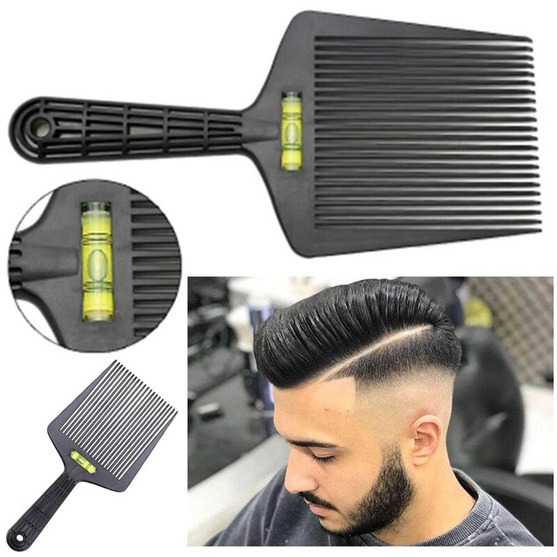 1Pc Flat Top Guide Comb Level Flat Topper Straight Hair Cut Barbers Salon Combs Hair Comb Hair Styling Tools