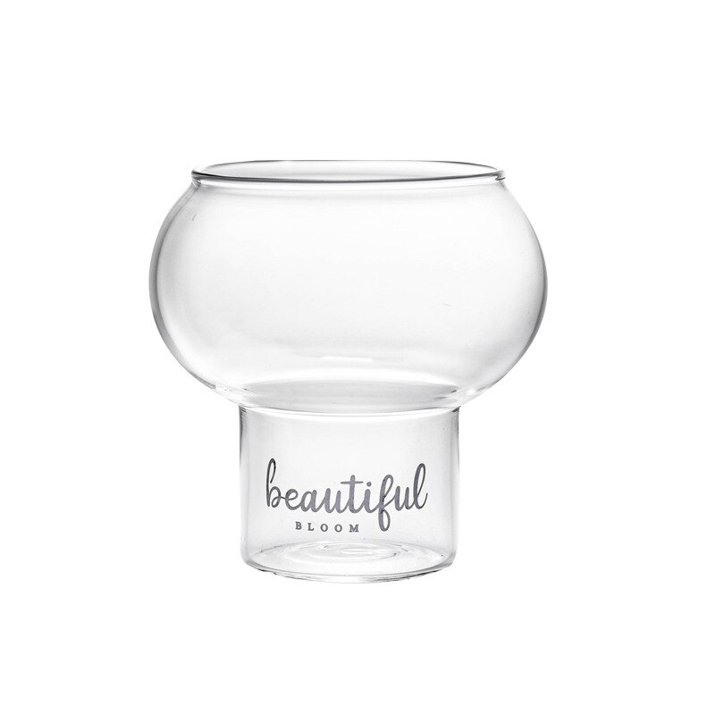 Neue nordisch Stil Bar Cocktail Ball Glas Sphärische Nachtisch Haus Süßigkeiten Becher Smoothies Eis Tasse Leben Milch Shake Becher