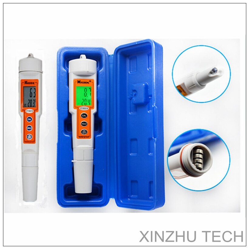 CT-6021A Waterdichte pH Meter Digitale pH Meter Ph Tester Backlight pen draagbare Aquarium Laboratorium Water Checker 0 tot 14.00 pH