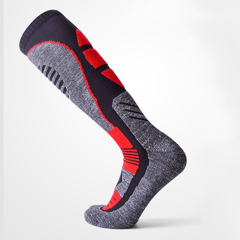 Skisocken aus baumwolle, wärmeisolierend, wadenlang, sportsocken für herren und damen, wandern, spazierengehen, snowboarden, handtuch-skisocken  eu 40-43
