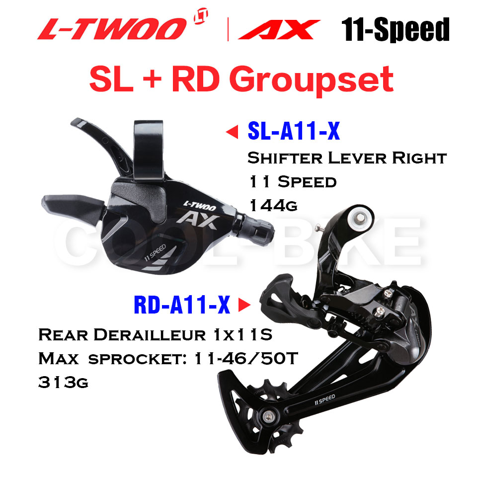 LTWOO AX 1x11 Speed Groupset Shift Lever and Rear Derailleur Long cage for MTB 46T 50T 11v switch compatible SHIMANO sram: SL RD  2 Kits