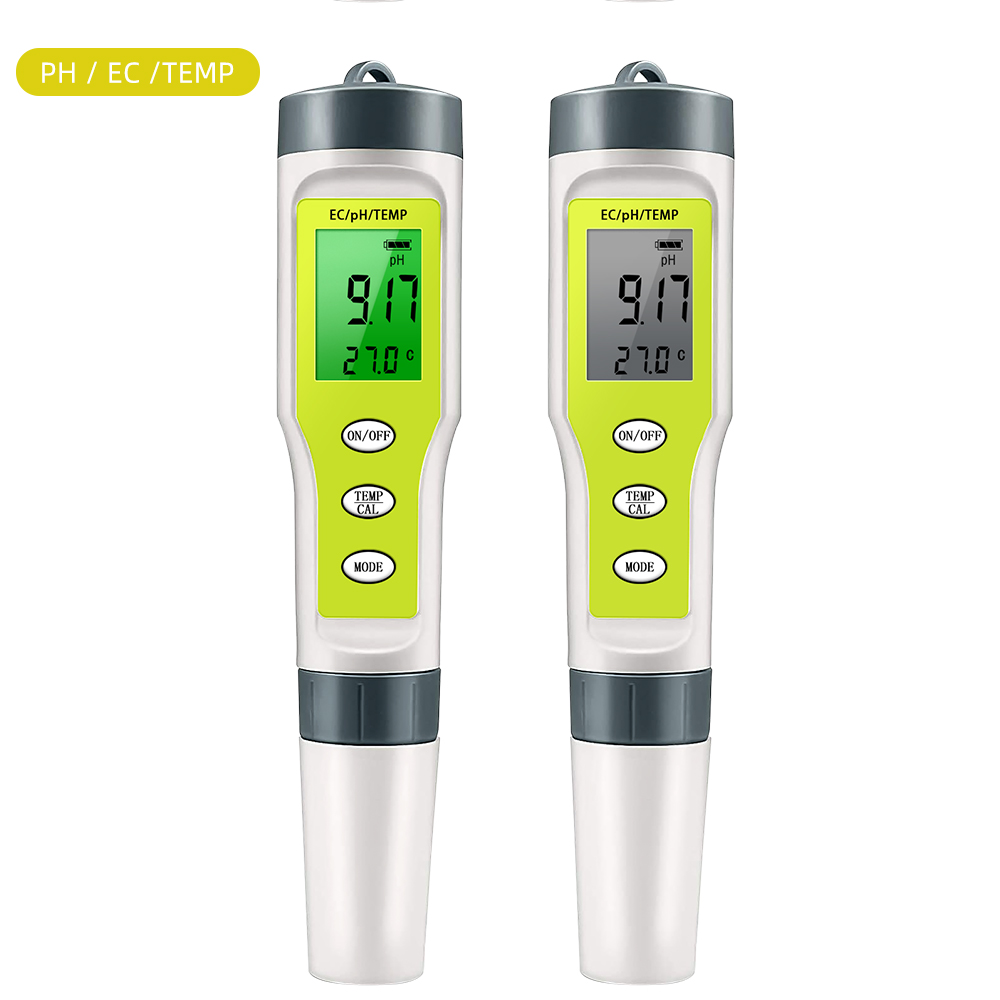 Miernik PH 3 w 1 miernik ilości wody automatyczna kalibracja cyfrowy PH EC Temp długopis robić akwariów hydroponicznych baseny