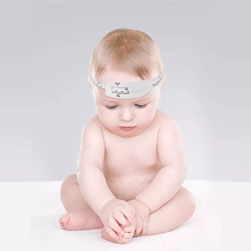 3pcs Head Circumference Tape Measure for Pediatrics, Baby, Babies - Plastic, Reusable, Non-Stretchable with End Insert