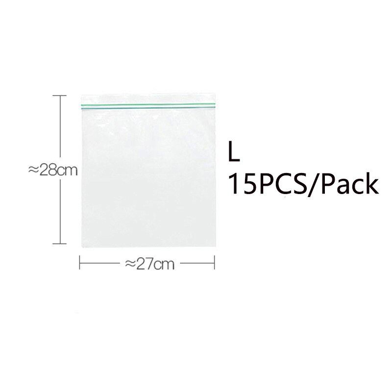 3 größen Silikon Lebensmittel Lagerung Reißverschluss Sperre Freie Kühlschrank Ziploc Lebensmittel Dichtung Tasche Wiederverwendbare Pochette Reißverschluss sperren Beutel: Blase Tasche L
