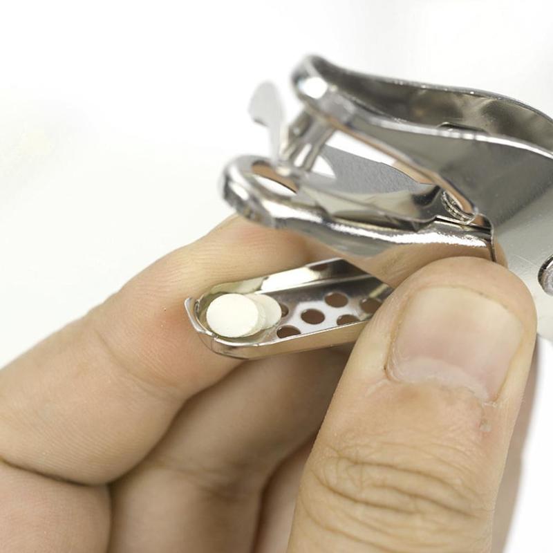 Oficina escolar punzonadora de Metal de mano alicates de perforación de un solo agujero comprobador de boletos estudiante papelería suministros de oficina
