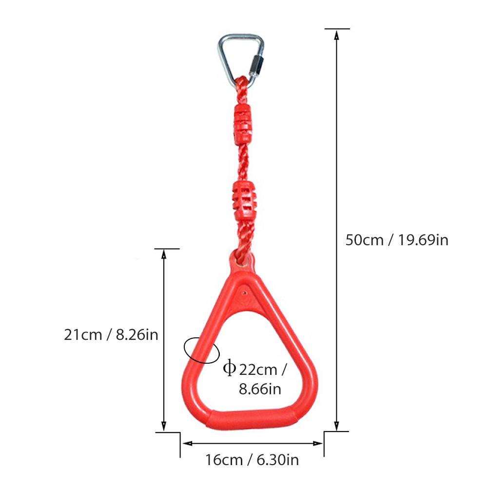 Colorful Playgrounds Hanging Rings Ninja Climbing Kids Children Swing Rings Outdoor Backyard Mountain Climbing Gymnastic Ring