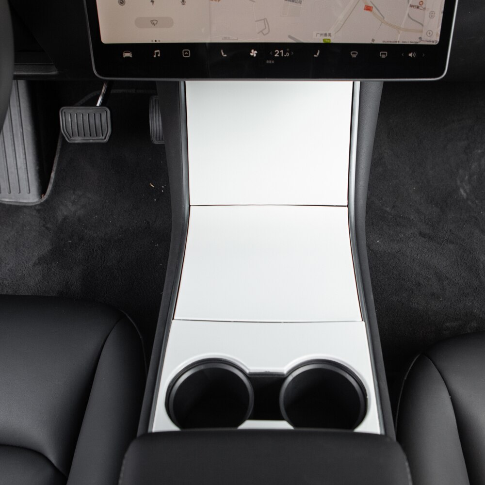 4S Winkel Modely Model3 Beschermende Centrale Interieur Stickers Accessoires Voor Tesla Model 3 Carbon Fiber Abs Tesla Model Y