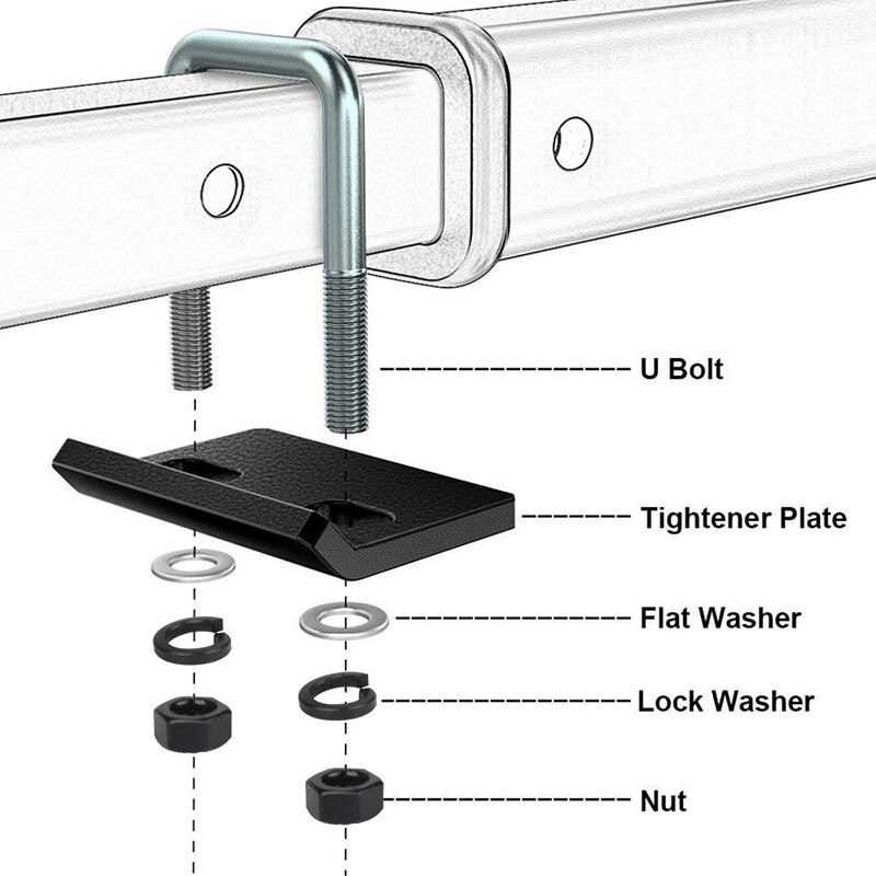 CVP Eliminate Anti Rattle Trailer Hitch Tightener Stabilizer With Cross ...