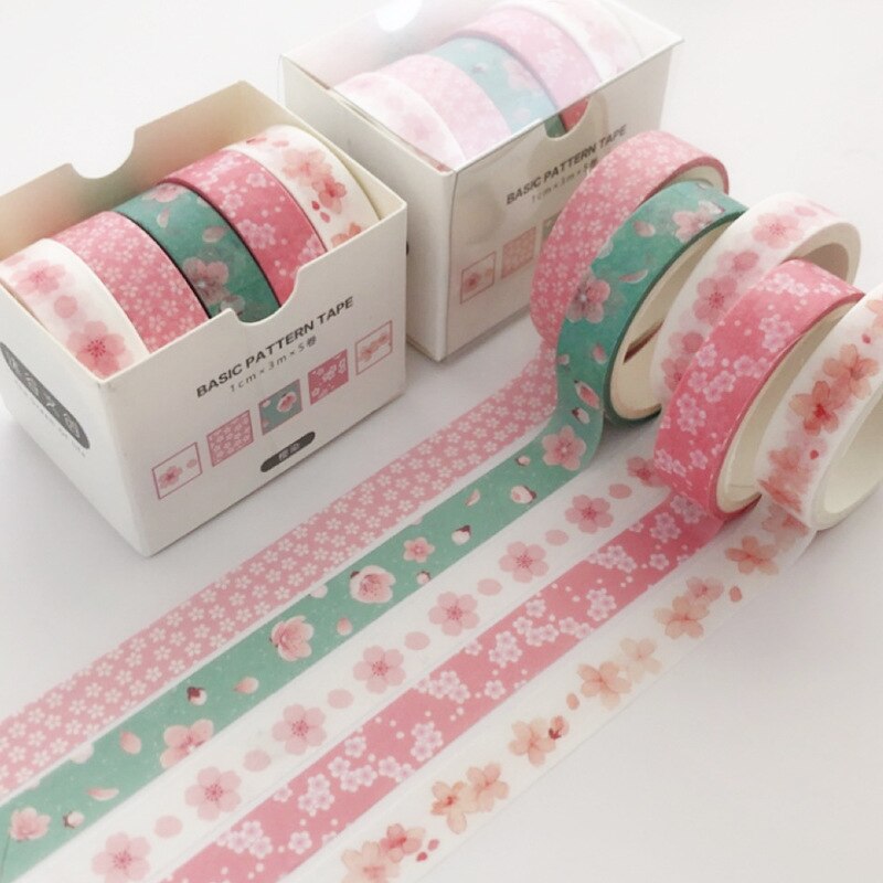 5 st/set washi tape galler maskeringstejp rosa brevpapper kawaii scrapbooking cinta adhesiva decorativa washitape papelaria: 4