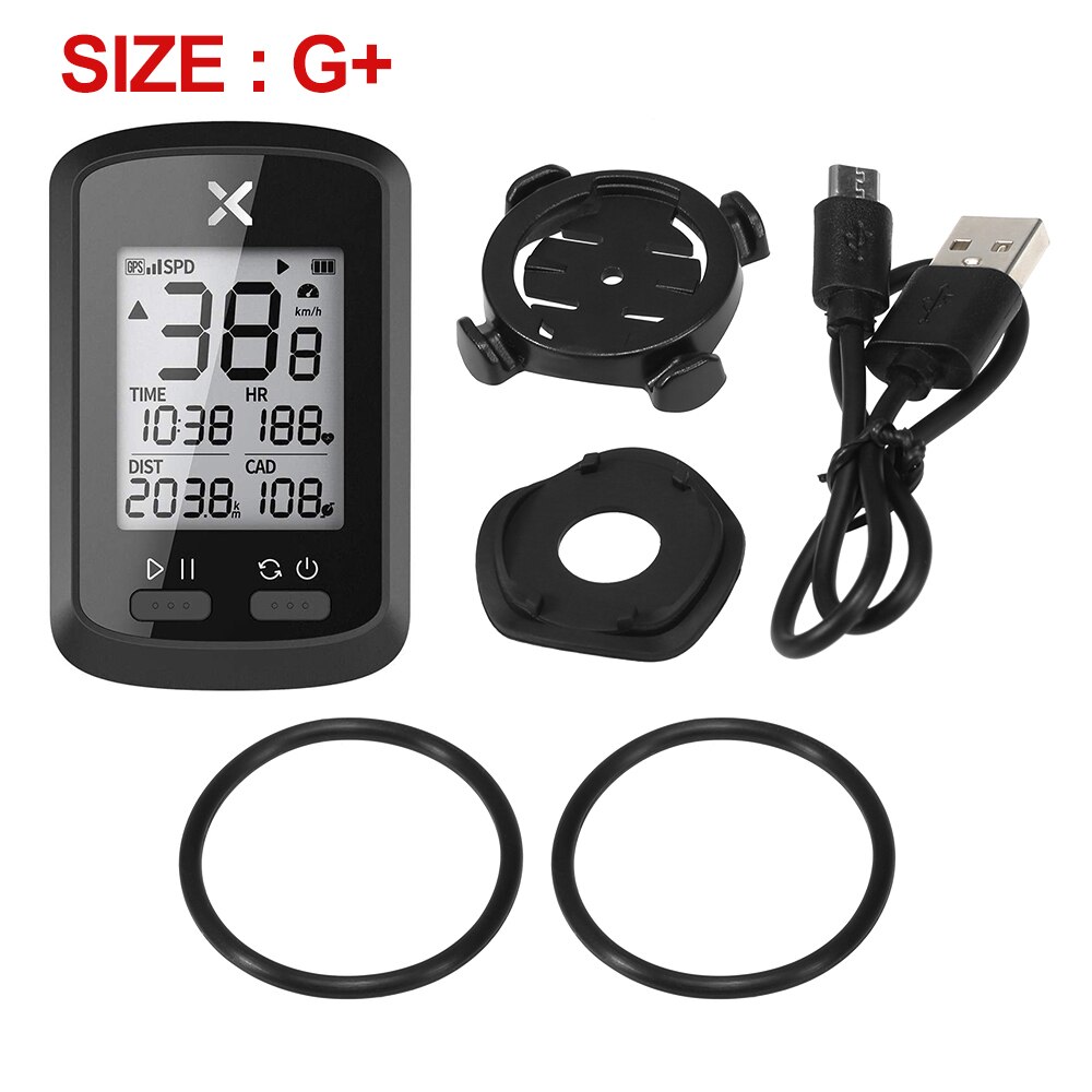 Lixada Waterproof Bicycle Computer USB Rechargeable Wireless Bike Cycling Computer Bicycle Speedometer Odometer Cycling Parts: C