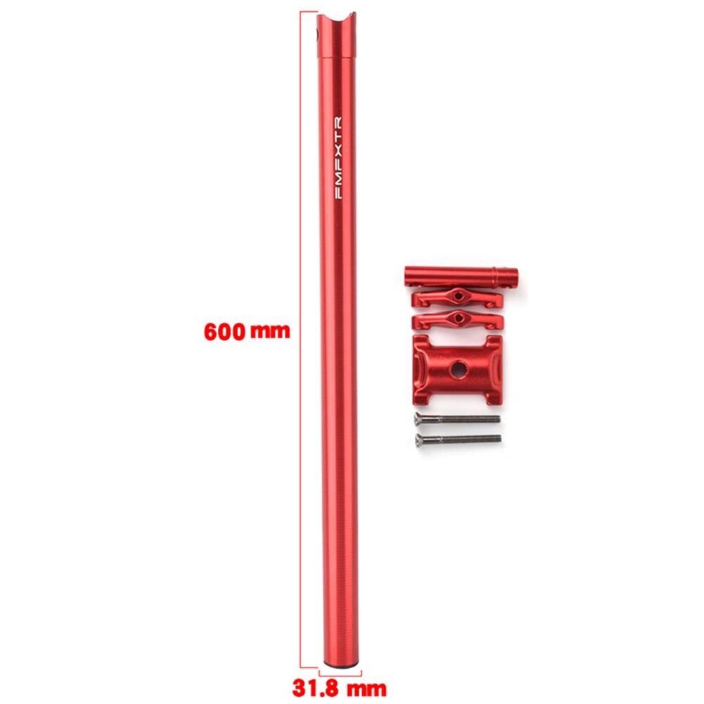 Tija de sillín de bicicleta plegable, aleación de aluminio, Urltra ligera, 31,8/33,9mm, 412: Red 31.8x600mm