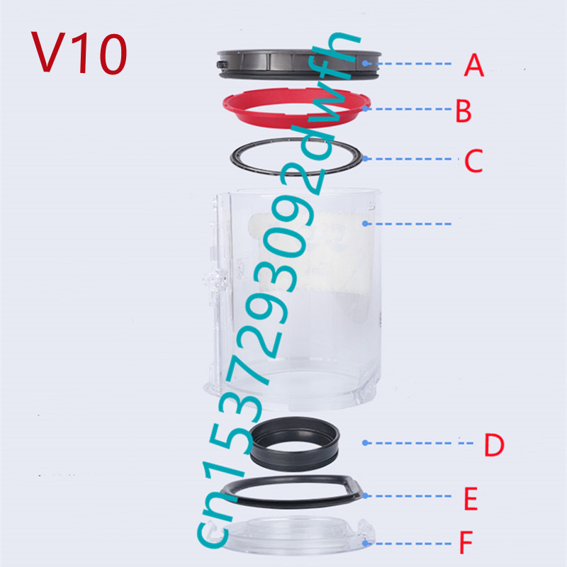 Stofzuiger Stof Emmer Afdichting Ring Cover Voor Dyson V10 Stofzuiger Stof Emmer Onderdelen