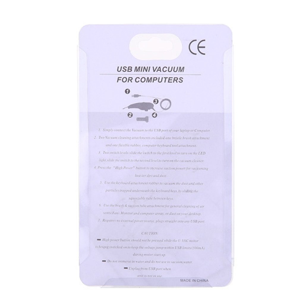 1Pc Usb Keyboard Cleaner Pc Laptop Cleaner Computer Vacuum Cleaning Kit Tool Remove Dust Brush Home Office Desk