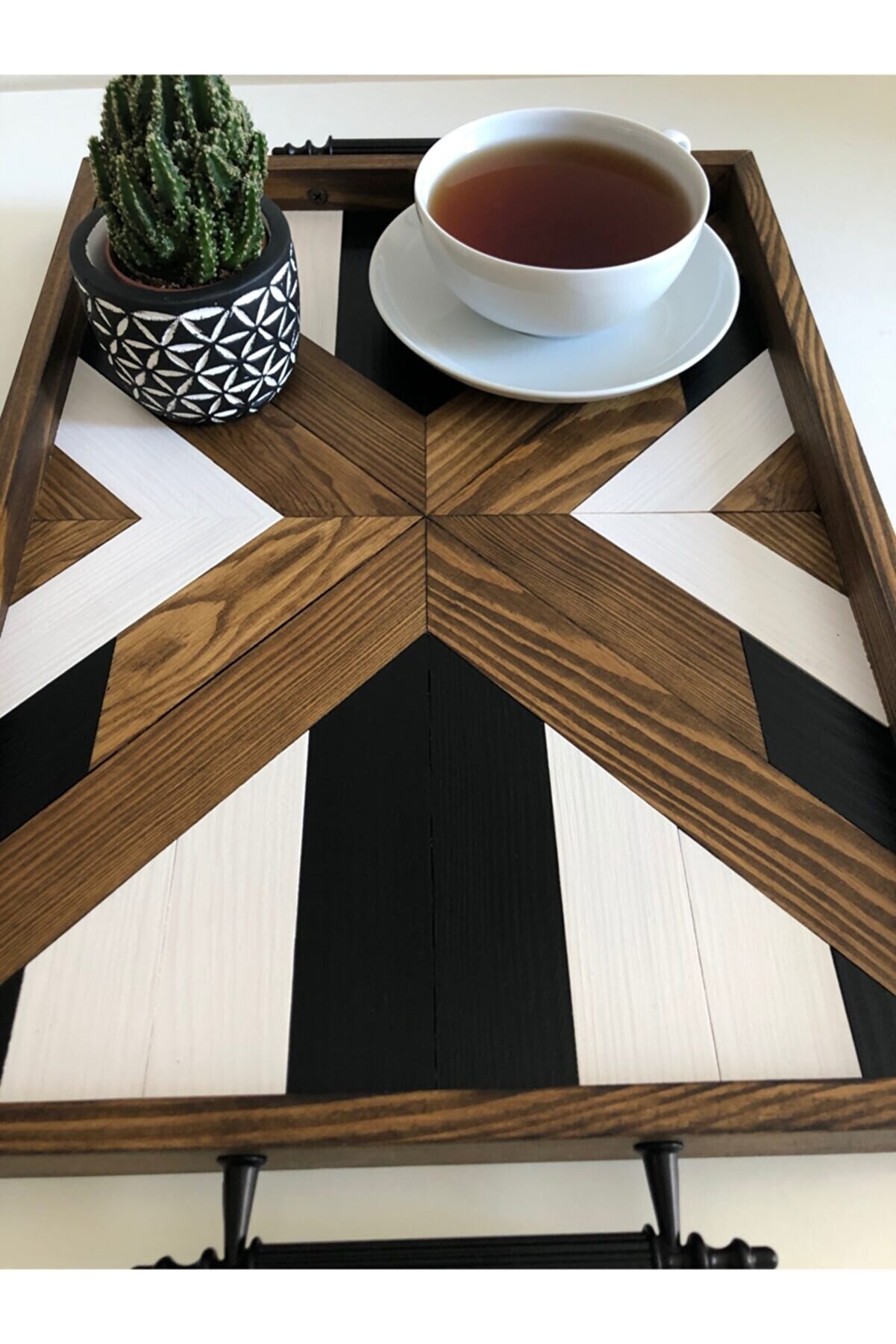 Natural From Pine Wood Handmade Tea Tray Drainage Water Storage Tea Board Table Cup Decor Home Decoration Crafts Item