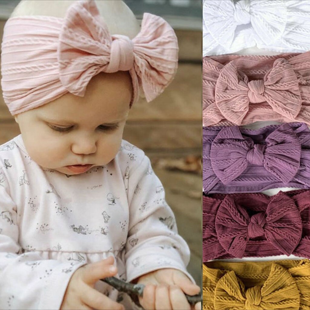 Novo bebê bandana, macio náilon crianças headwear, bebê arco bandana, menina headbands do bebê menina acessórios do bebê