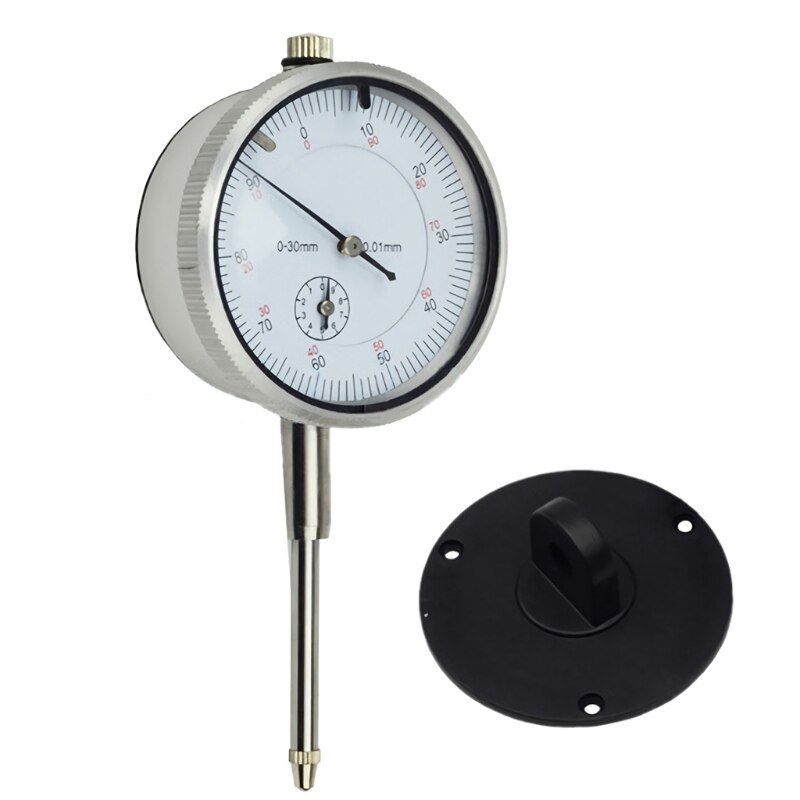 Medidor de indicador de esfera de 0 a 30mm/0,01mm, con Lug, instrumento de medida preciso, herramienta micrométrica
