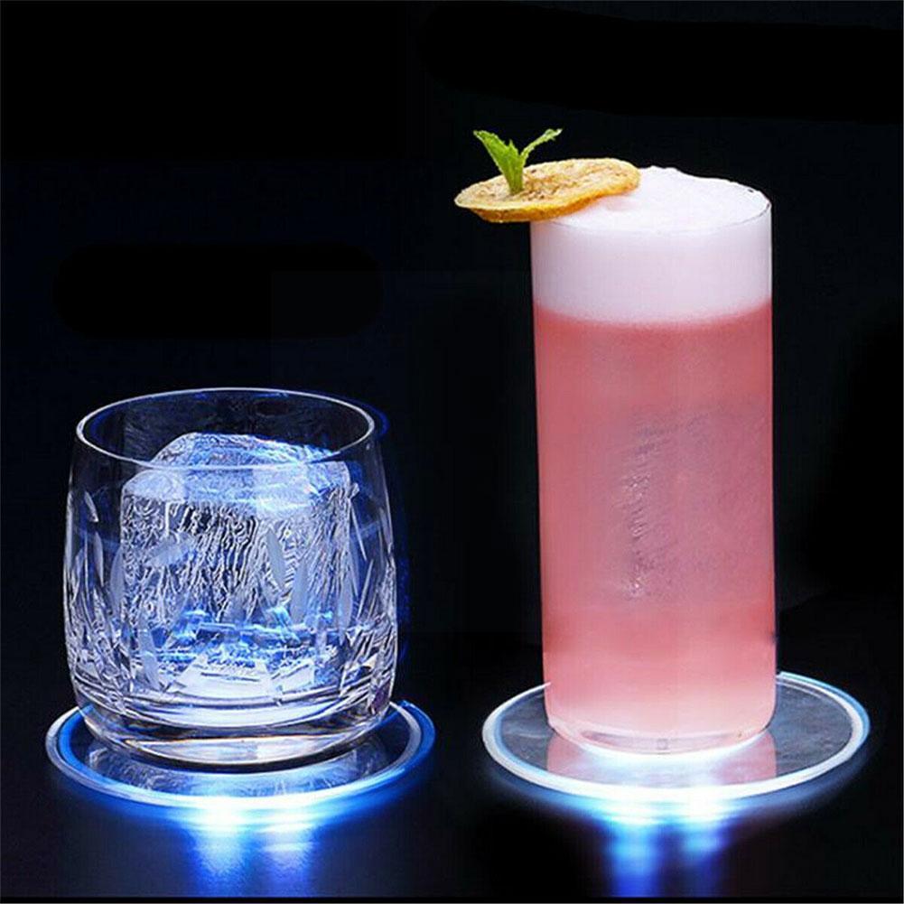Dessous de verre lumineux LED pour Table à manger, dessous de verre Ultra-fin, napperon lumineux de Table, accessoires de décoration, O0G3