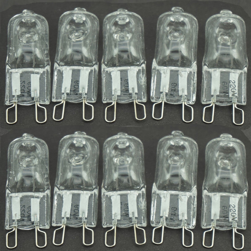 10 teile/los G 9 Pin Halogen 120 v volt | 25 35 40 50 60 W | watt Glühbirne JCD G9