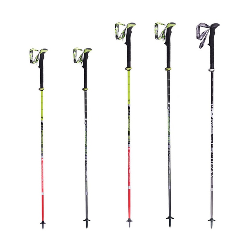 Trekking Pole 100% Carbon Fiber Ultralight Folding Collapsible Trail Running Walking Stick for Outdoor Camping Walking Sticks