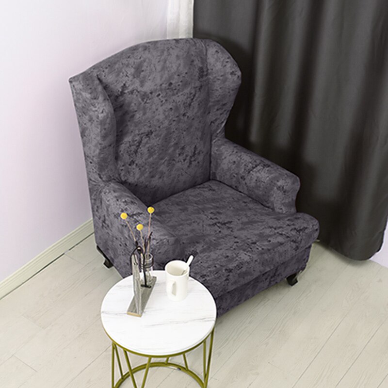 Stretch armleuning bankhoes vleugelrug stoelhoes elastische spandex fauteuilhoes beschermer voor thuis woonkamer kantoor