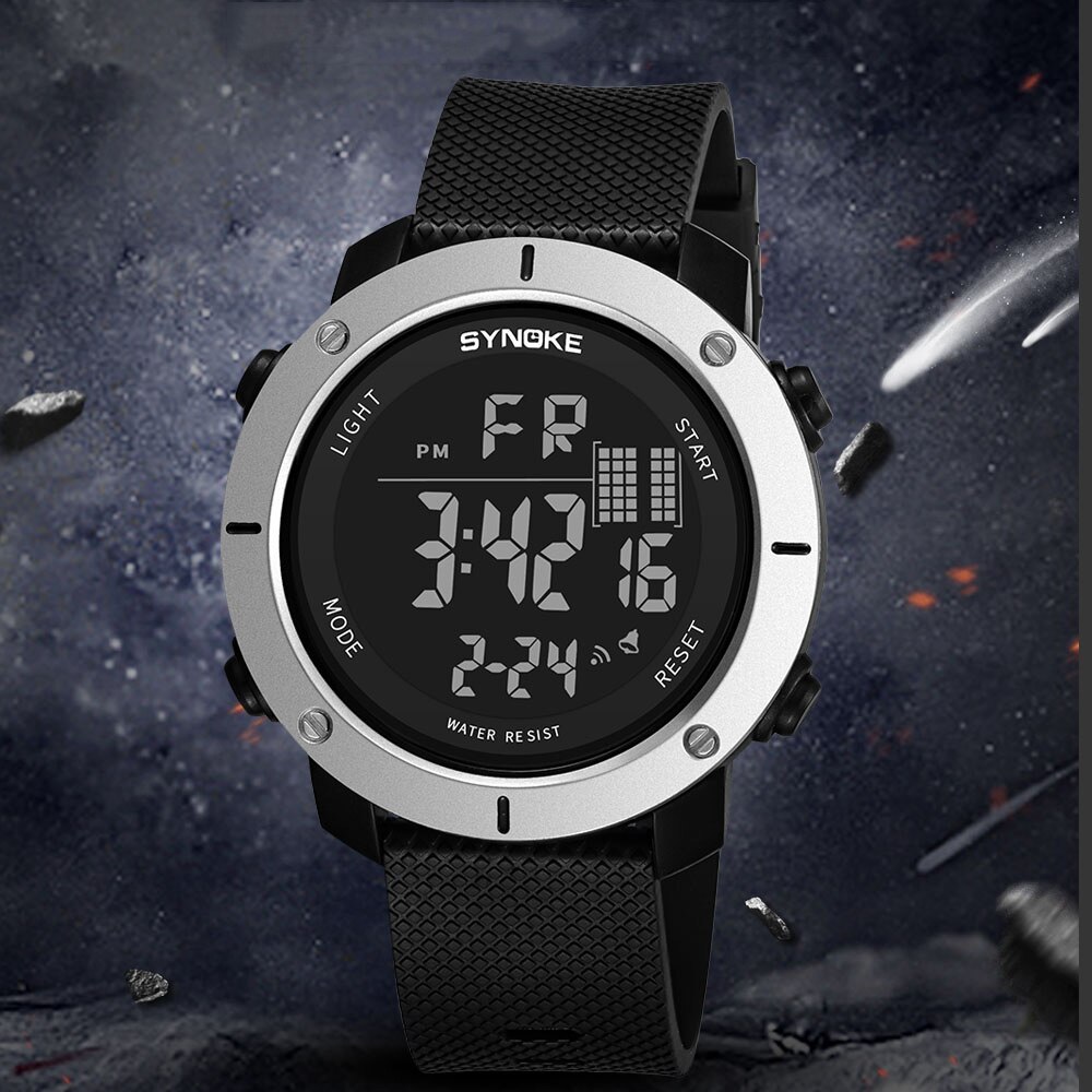 Synoke Horloge Mannen Digitale Horloges Casual Waterdichte Led Horloge Wekker Relogio Masculino Mannen Horloges Reloj Hombre