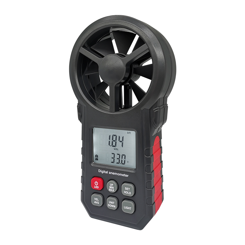 0-30m/s Big Wind Wheel Meter Digital Air Anemometer Wind Speed Meter Anemometro Measure Wind Volume Temperature Senor Wih LCD