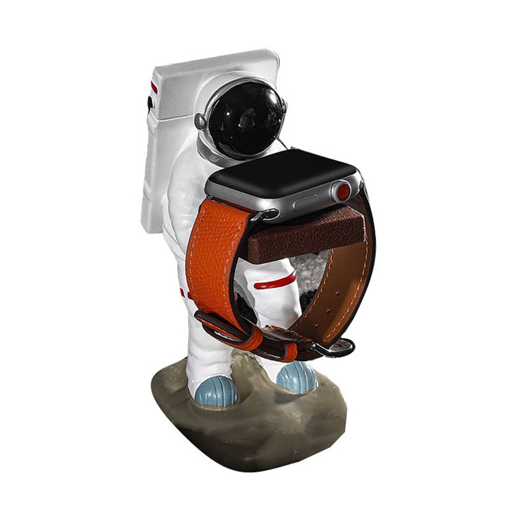 Spaceman Resin Handicraft Watch Bracket Apple Watch HUAWEI XIAOMI Samsung Watch Ornament Watch Table Modified Charging: big-no watch