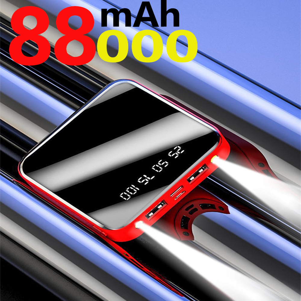 Mini Power Bank 60000 MAh Small Power Bank Dual USB For iPhone Samsung And Xiaomi Digital Display External Portable Charger