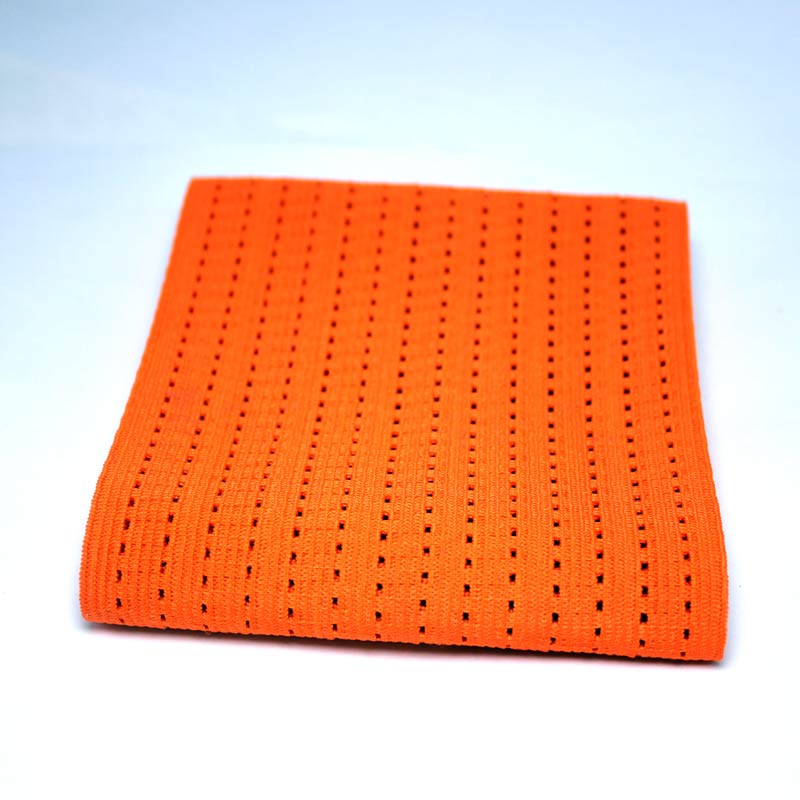 Bredt 10cm stil populært mesh elastikbånd, taljebælte, gør-det-selv tilbehør, superspænding, åndbart mesh: Orange