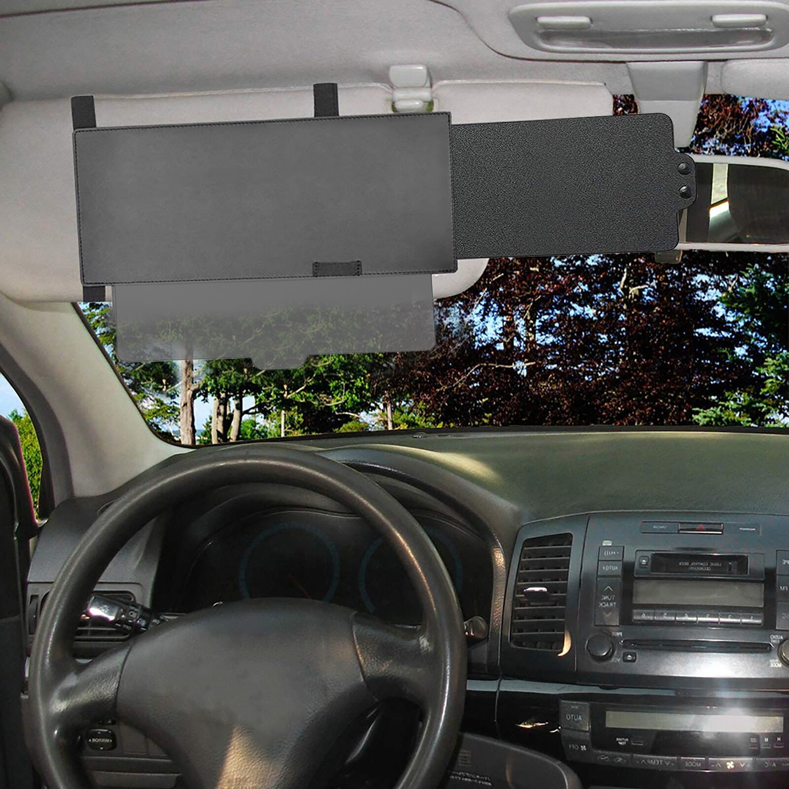 Car Sun Visor Retractable Multifunctional Vehicle Goggles Front Side Sunshade Car Supplies