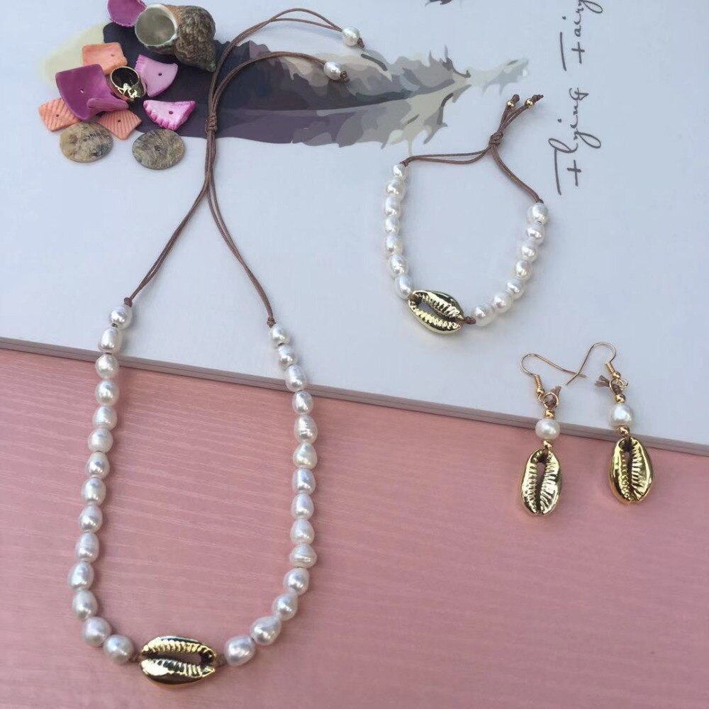 Women pearl necklace leather knotted long necklace classic high jewelry Christmas party pendant necklaces