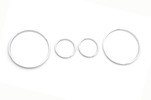 Chrome Styling Dashboard Gauge Ring Set voor BMW E38