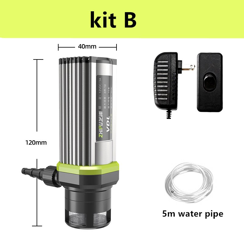 12V Kleine Waterpomp Huishoudelijke Miniatuur Wateropname Dompelpomp 220V Water Boor Waterpomp Gewijd: B