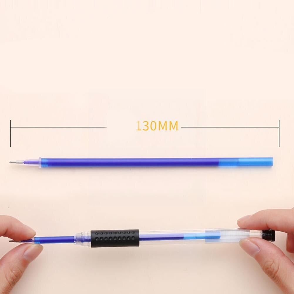 20pcs Erasable Pen Refill Gel Pen Refill 0.5mm Blue Pens Handle Refill Office Refill Rod Ink Writing Shool Black Tools Wash K0x8