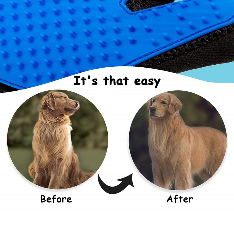 1 Uds guante para el cuidado del gato, guante para el pelo del gato, guantes para Cepillar el pelo del perro, peine para el baño de gatos, cepillo limpiador para el pelo del masaje