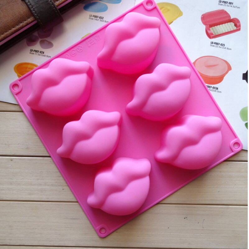 3d mund læber formet fondant kage silikone form til polymer ler chokolade form wienerbrød sæbe slik fremstilling af forme dekorationsværktøj: Default Title